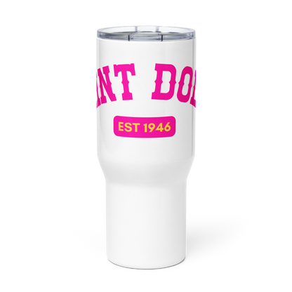 Cup of Ambition stainless steel travel mug 25 oz front view – Saint Dolly
