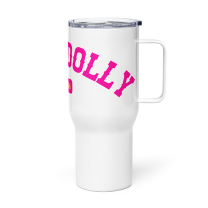 Cup of Ambition stainless steel travel mug 25 oz left view – Saint Dolly