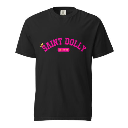 The Every Dolly Tee garment-dyed heavyweight t-shirt in black – Saint Dolly