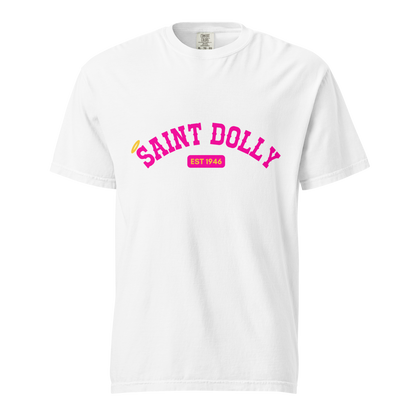 The Every Dolly Tee garment-dyed heavyweight t-shirt in white – Saint Dolly